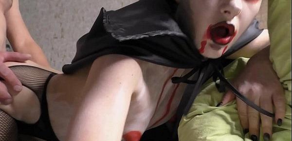 Vampire Passionate Blowjob and Doggystyle Fucking - Cumshot
